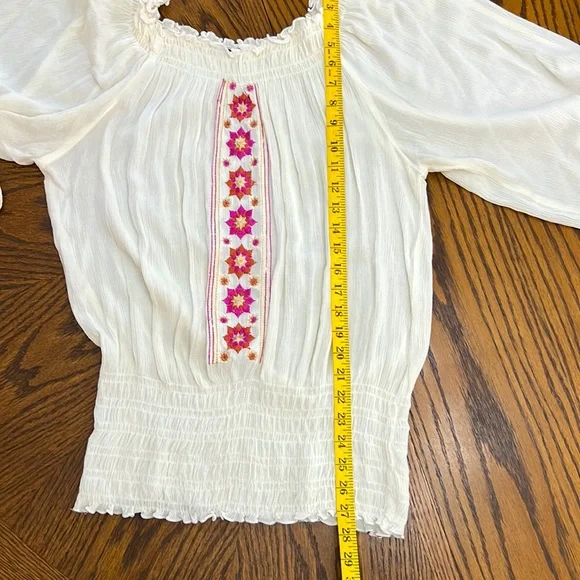 Pheasant Blouse long sleeve elastic at the neck waist sleeve - Picture 8 of 9